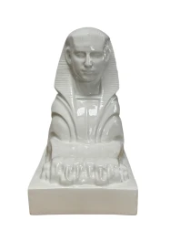 1920s Ceramic Sculpture of a Sphinx by Charles Vos for De Spinx Maastricht